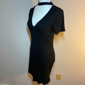 Forever 21 Collared Black Dress
